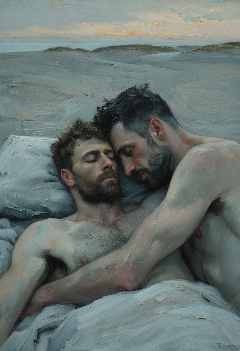 Abrazo de dunas al atardecer