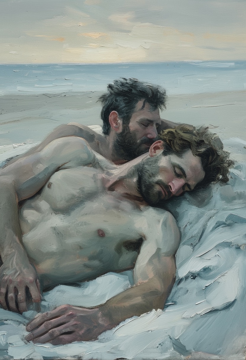Beach Sunset Embrace