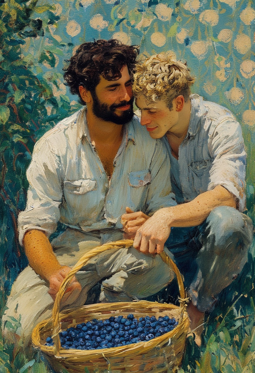 Blueberry Picking Embrace