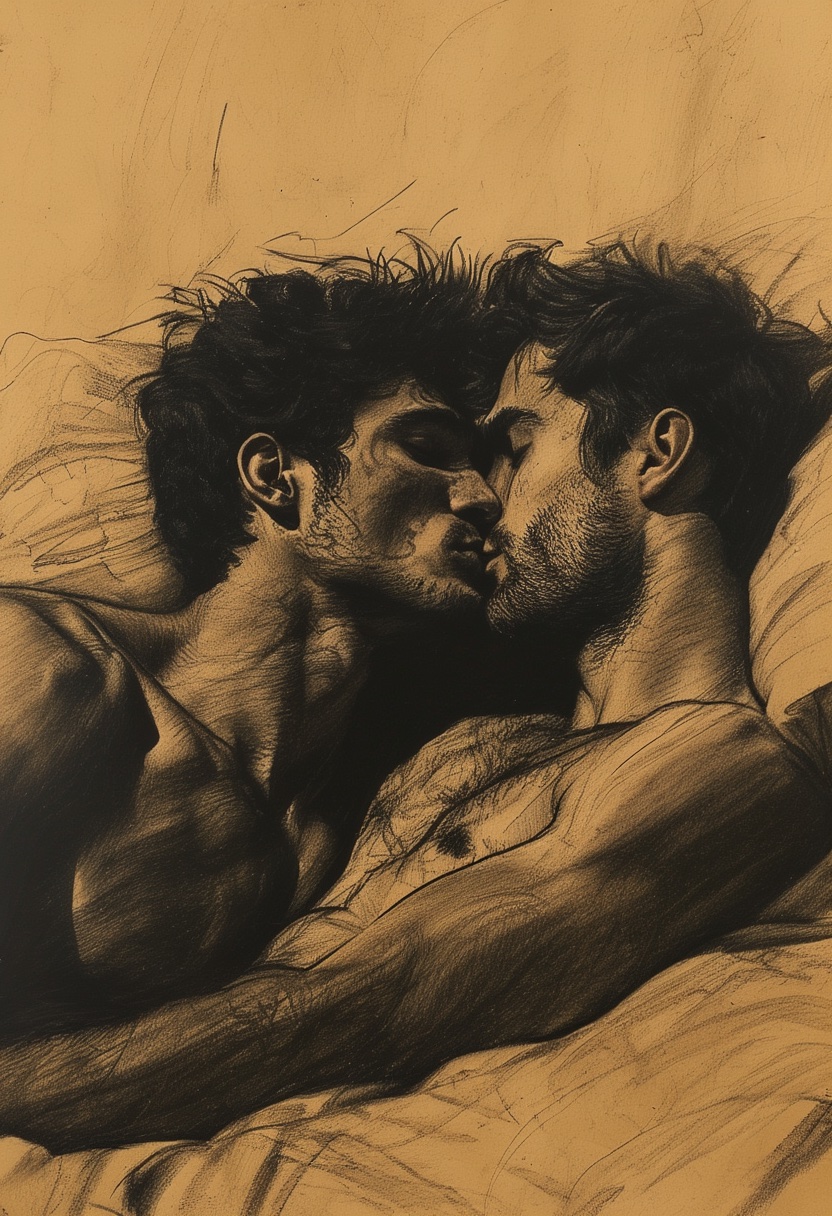 Charcoal Embrace Dorm Room