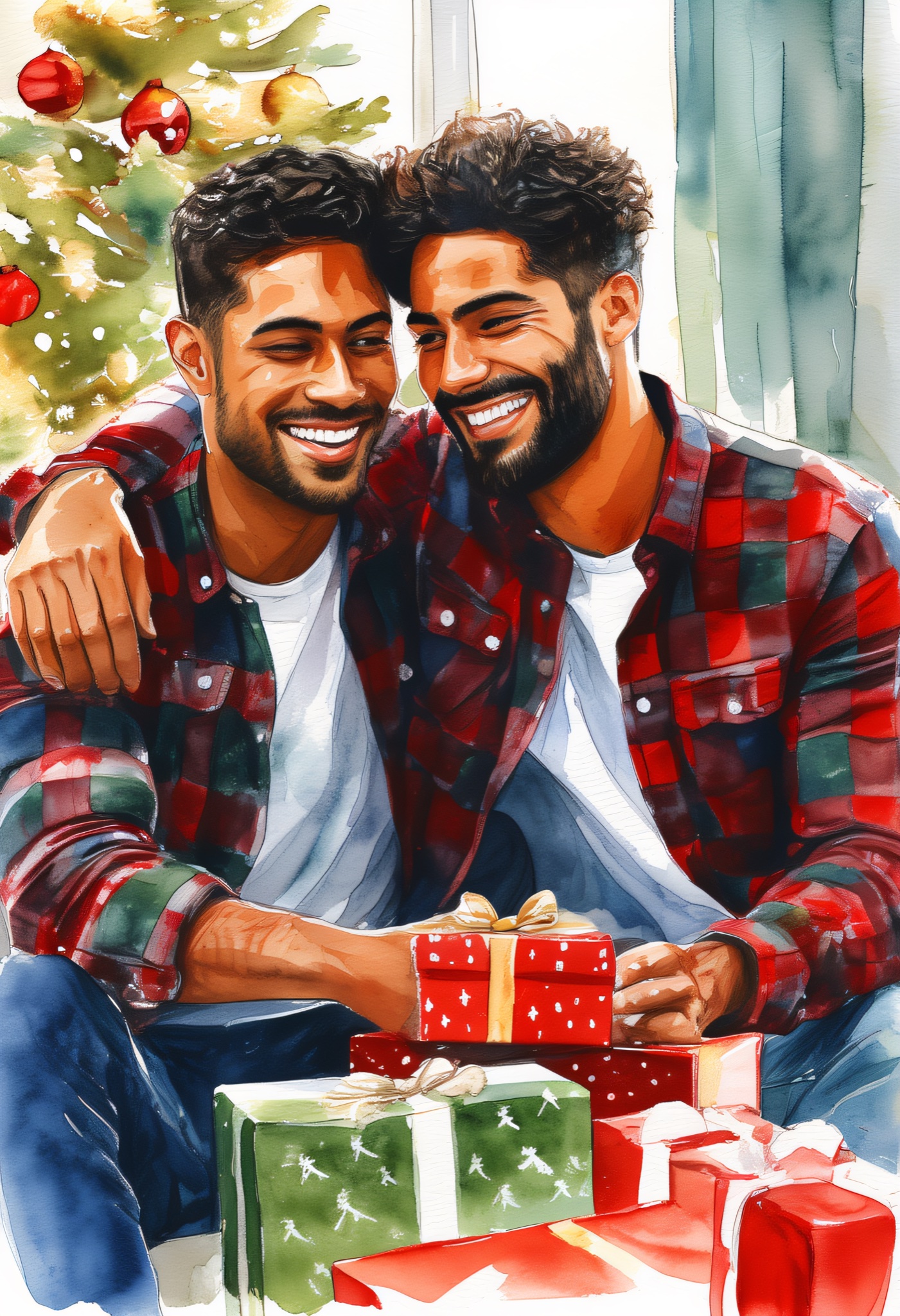 Corazones de Navidad Cálidos