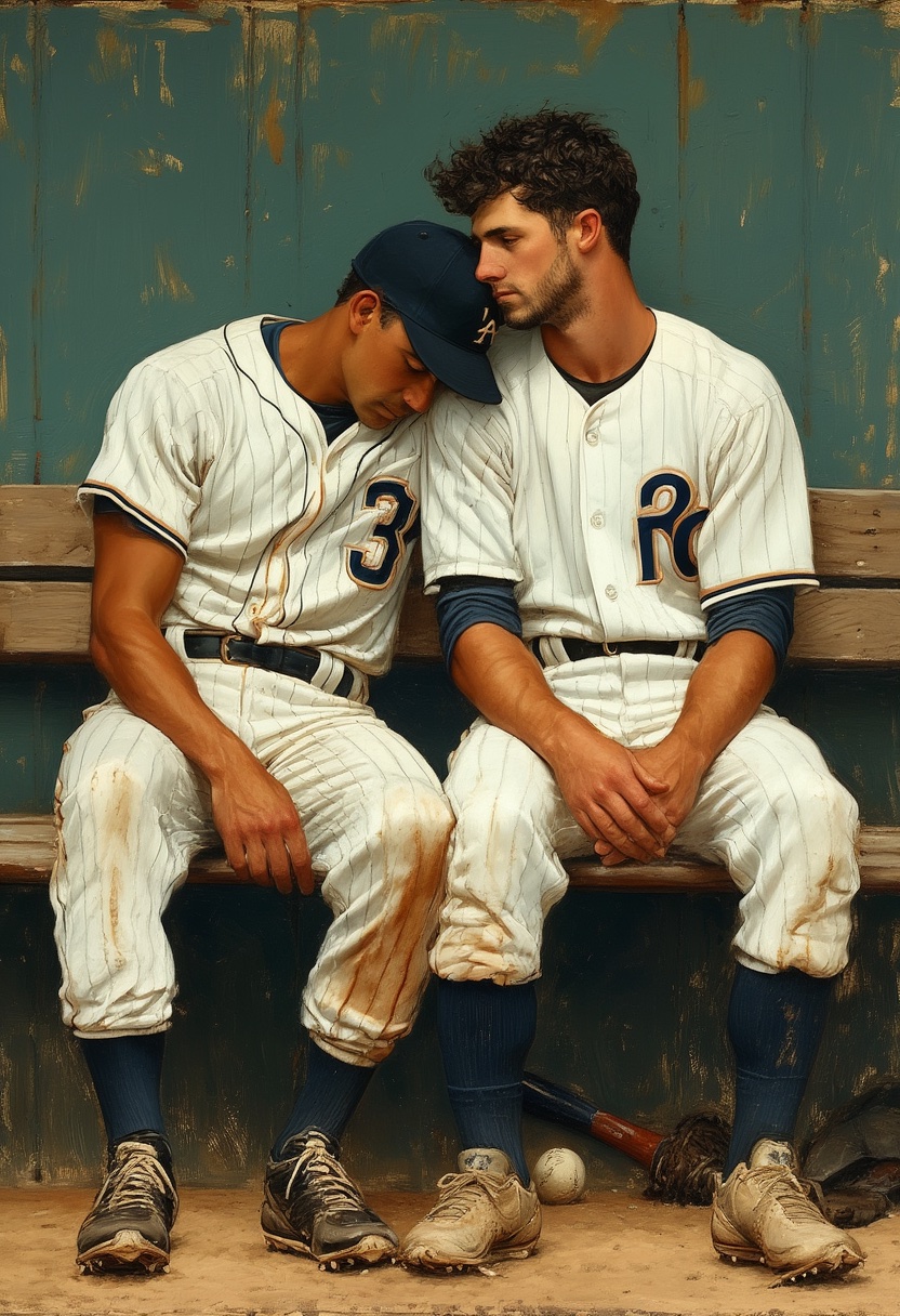 Banco en Pintura: Abrazo de Compañeros