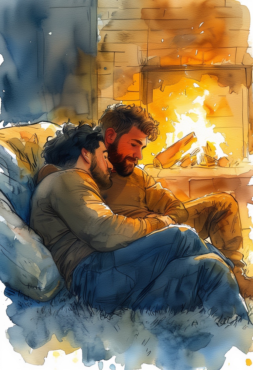 Rugged Hearth Embrace