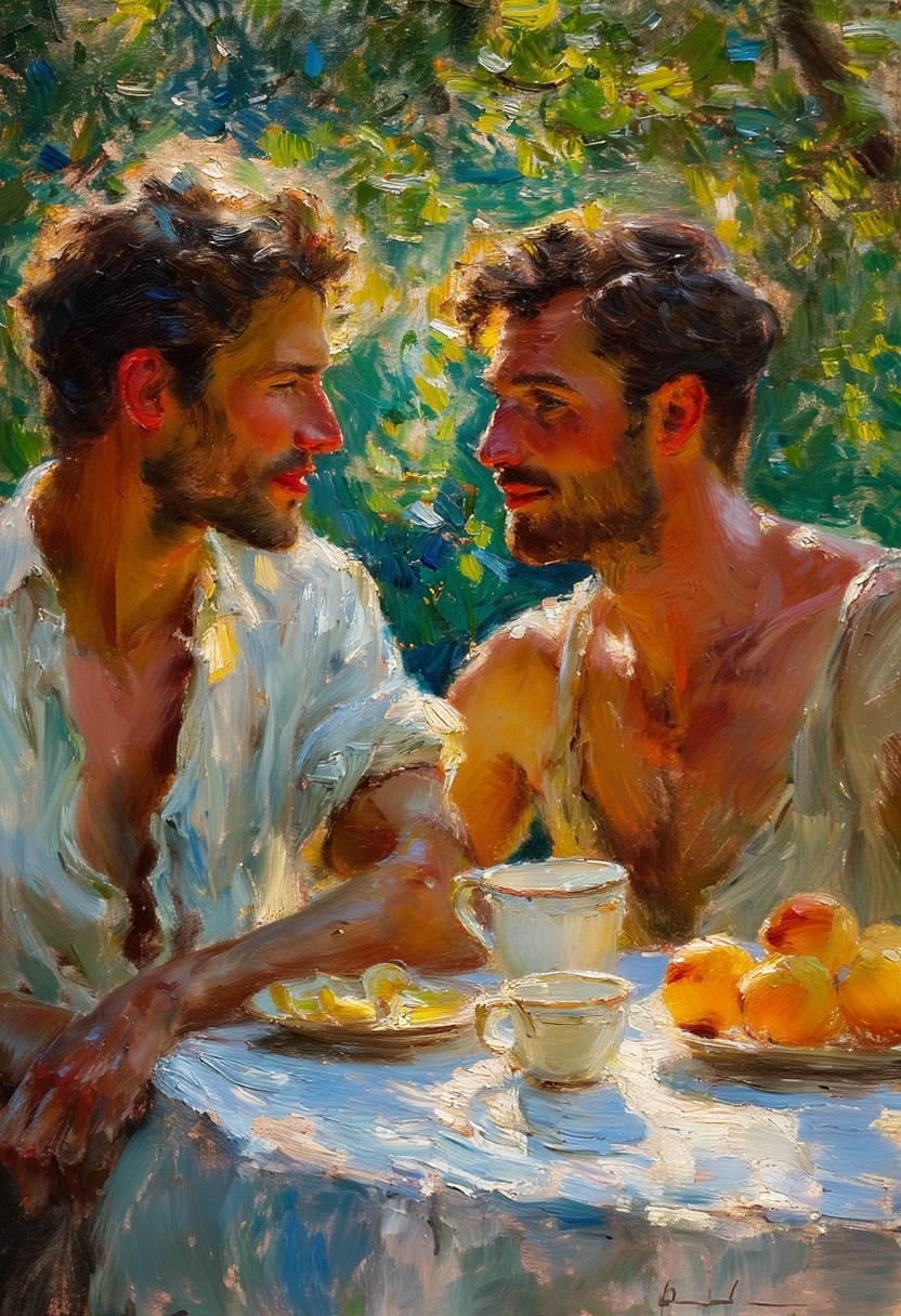 Sunlit Breakfast Embrace