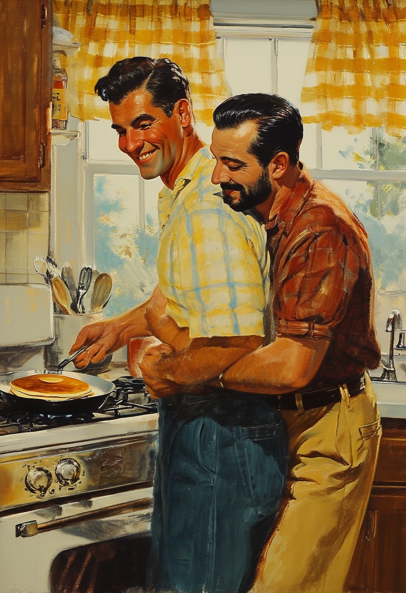 Sunlit Kitchen Embrace