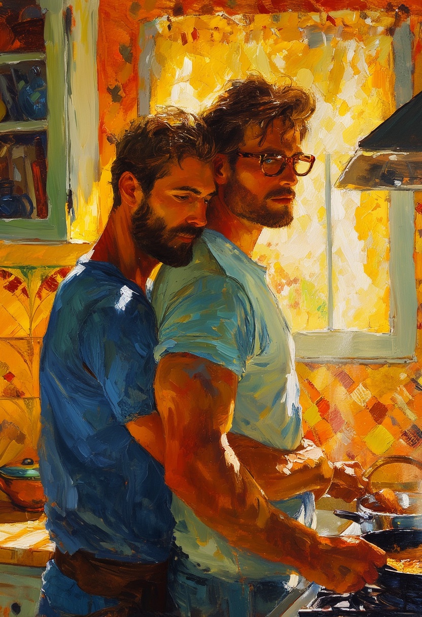 Abrazo en la Cocina al Sol