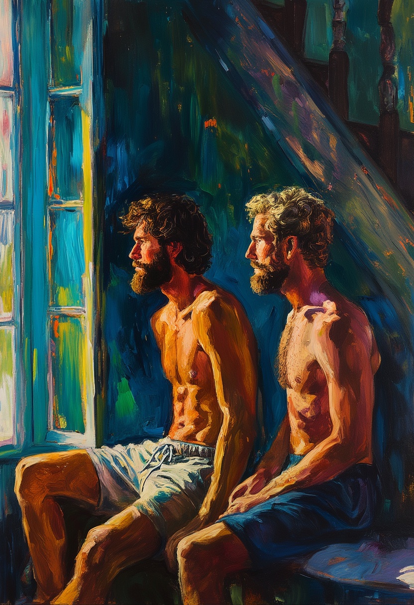 Morgensonne im Treppenhaus