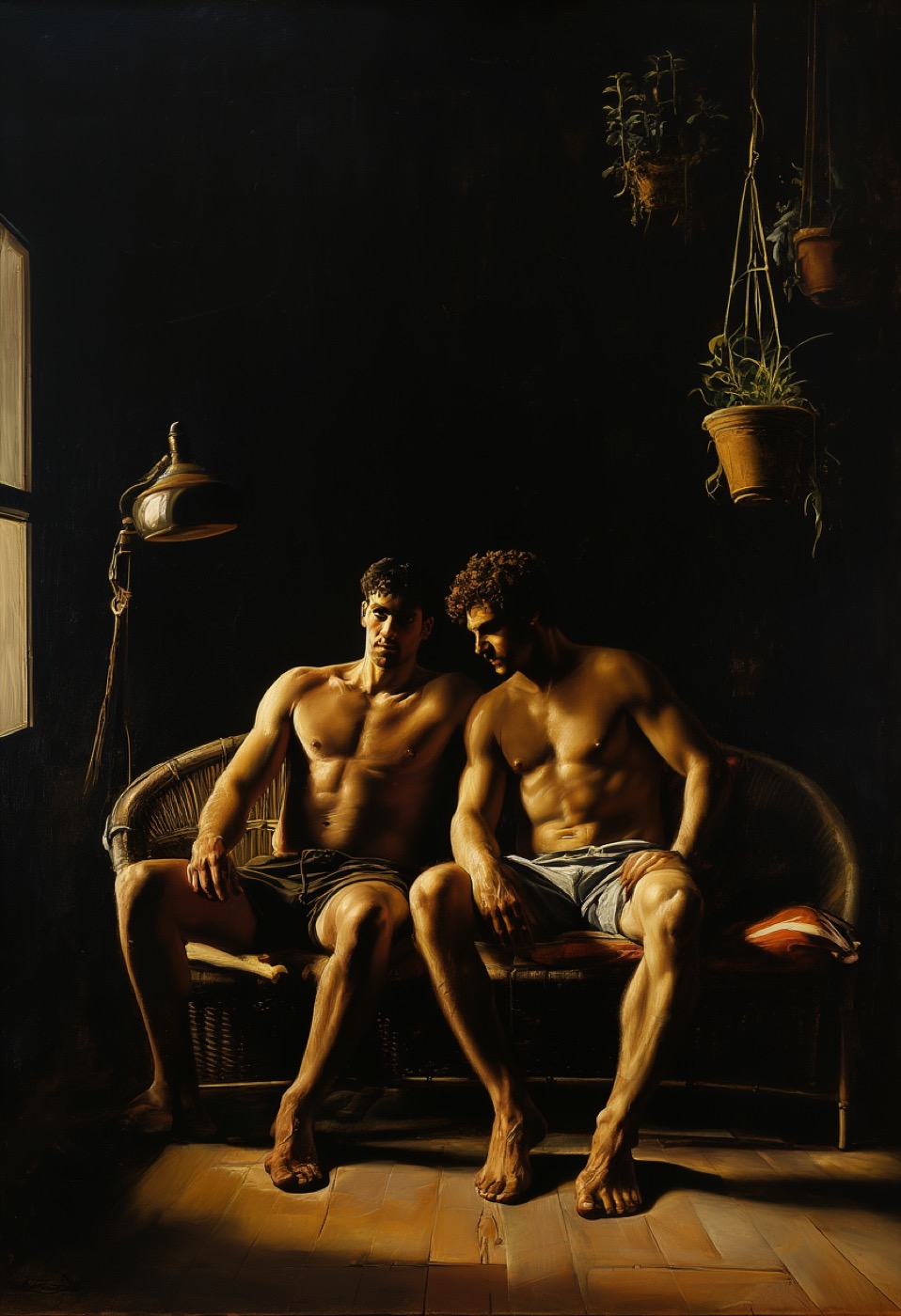 Sunlit Wicker Loveseat Intimacy