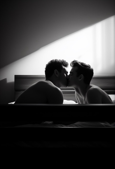 Monochromes Intimität im Studentenwohnheim