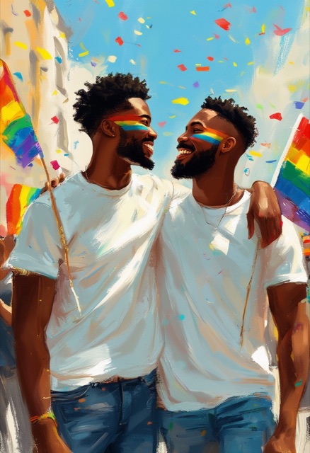 Pride Regenbogen-Malerei-Karten