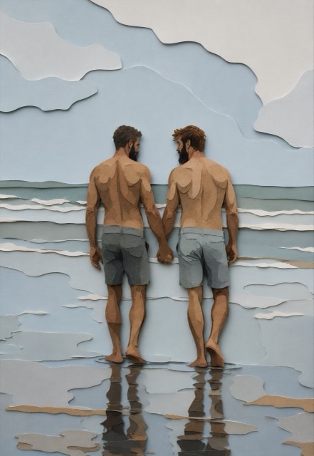 Seaside Hand in Hand