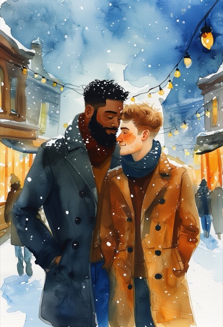 Schneebedeckter Spaziergang – Winter umarmen