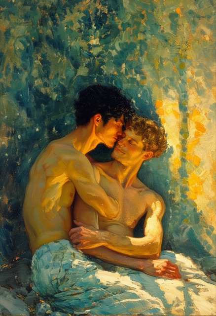 Sonnige Granit-Umarmung