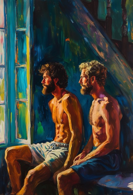 Morgensonne im Treppenhaus