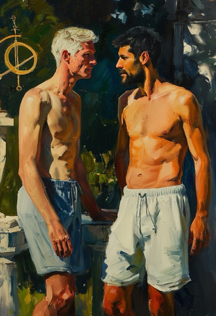 Sonnige Stein-Sonnenzeiger-Umarmung