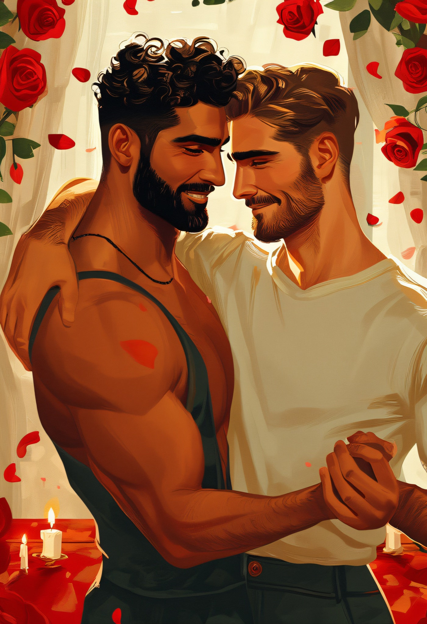 Beso en el Jardín